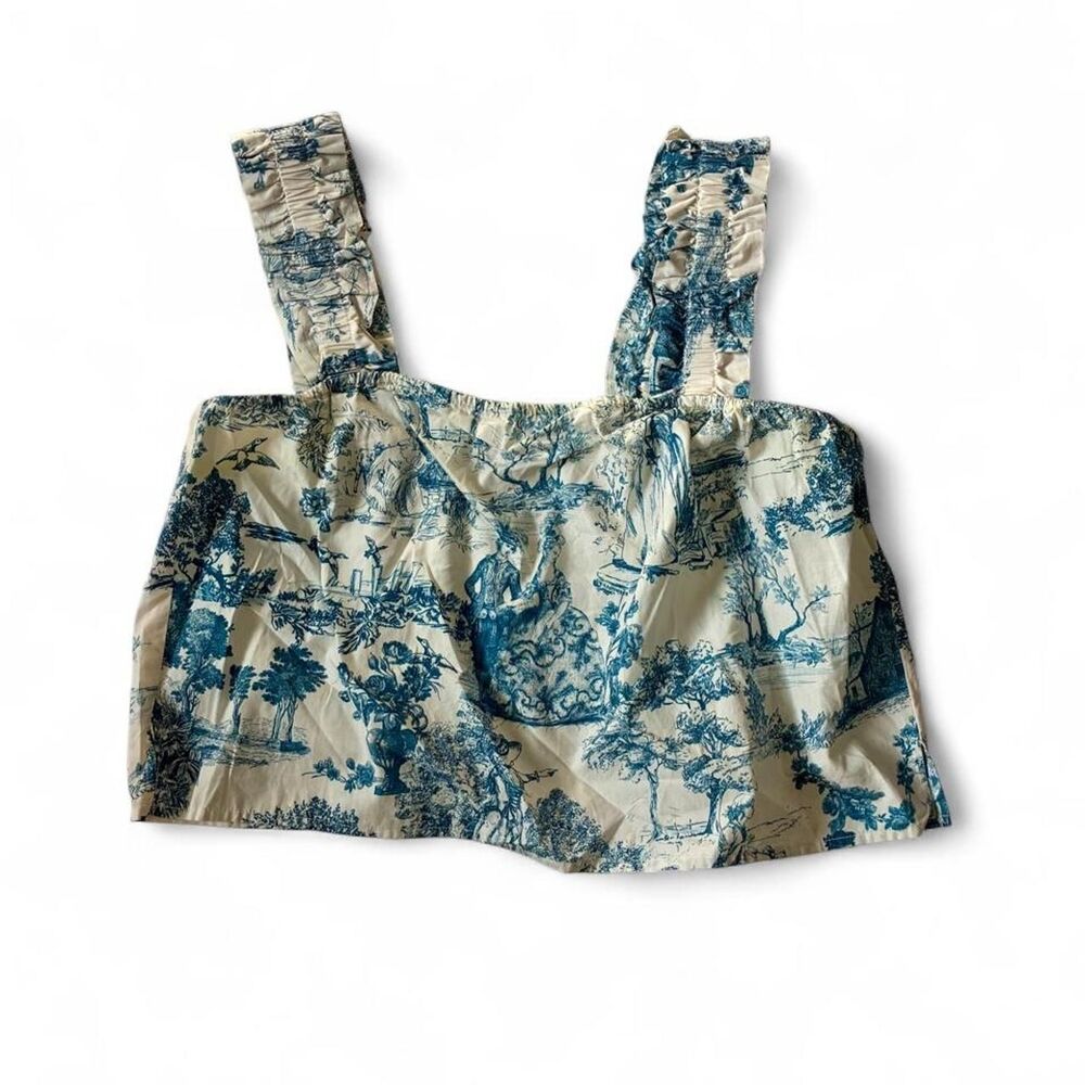 Gianni-bini Women's Blue and White Blouse